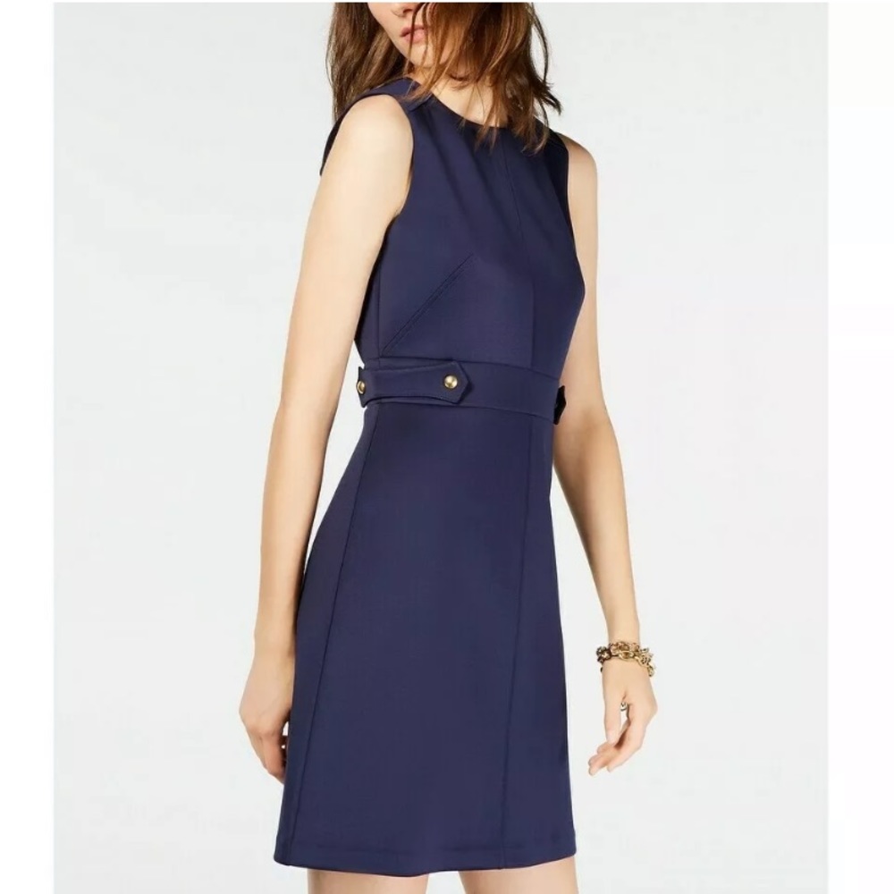 Michael Kors Navy Scuba Dress Sheath